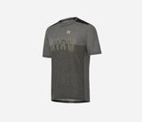 Camiseta Manga Corta Hiru Lab Merino Hombre Gris Piedra