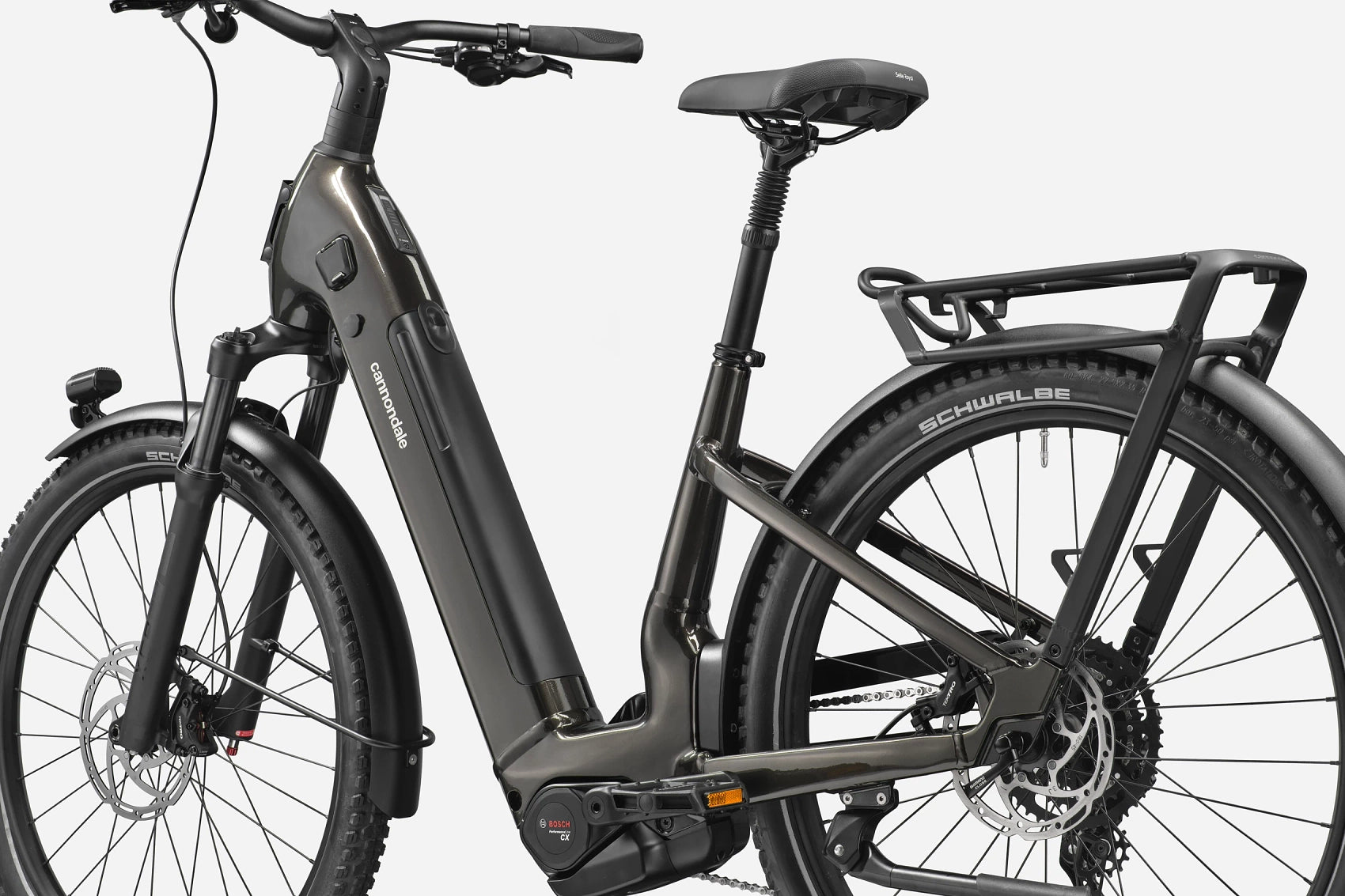 Bicicletas Electricas eUrbanas Tesoro Neo 2 Low Step-Thru Cannondale 2025 Obsidian #3