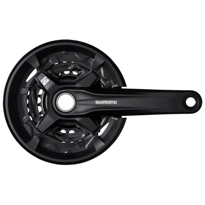 Juego Bielas Shimano FC-MT210-3 Crankset 9v 40/30/22d Con CG Negro