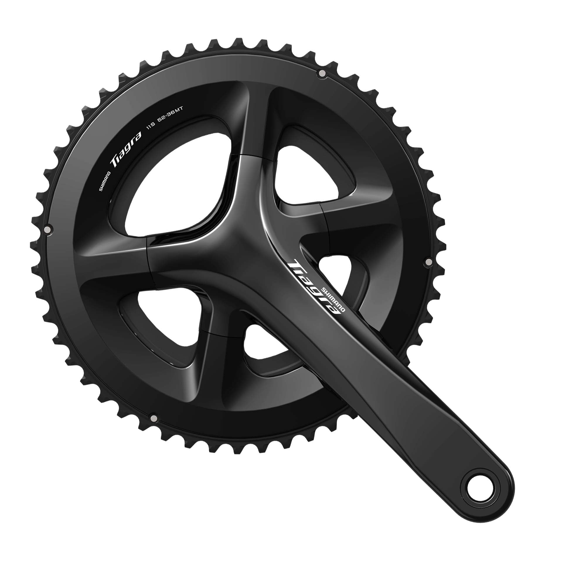 Juego Bielas/Platos Shimano Tiagra FC-R4000 52/36d 11v Sin Cazoletas Negro